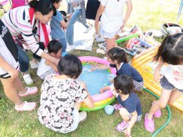 三国海浜公園にて社内BBQを開催