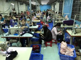 ベトナム下着縫製工場視察