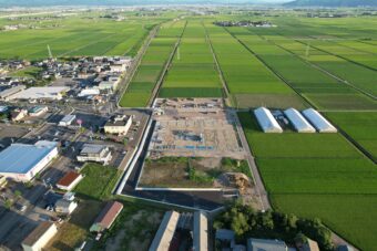 すててこ物流センター北側からドローン撮影