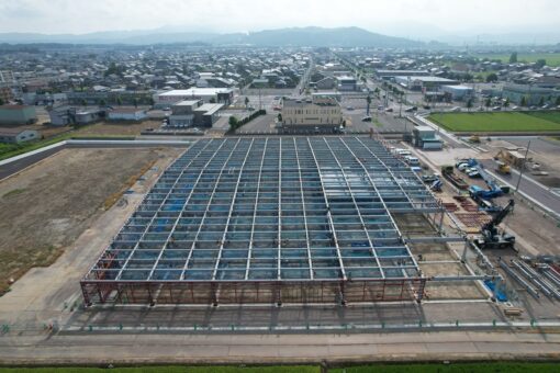 すててこ物流センター西側からドローン撮影