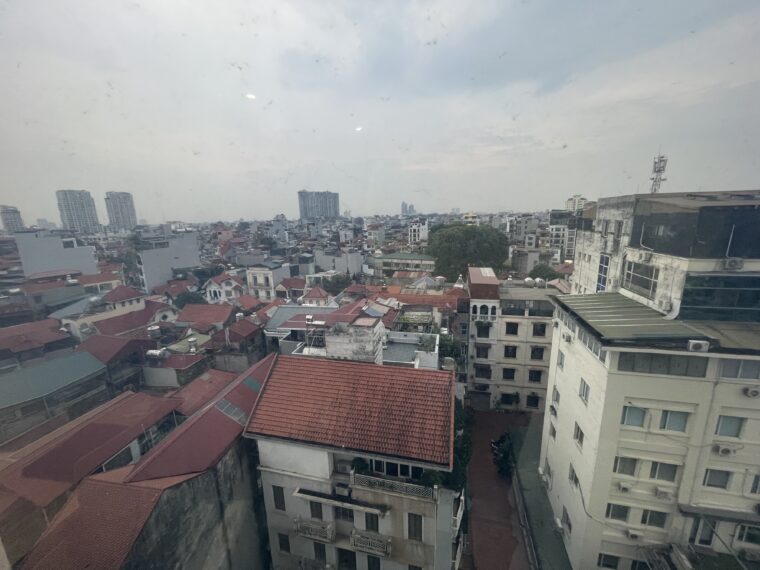 ホテルから見たベトナム（ハノイ）の街並み