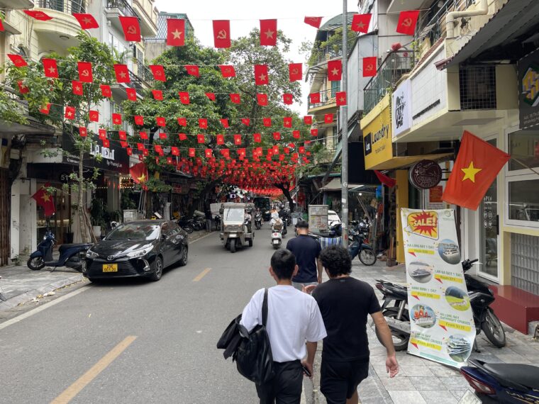 ハノイの街中を散策