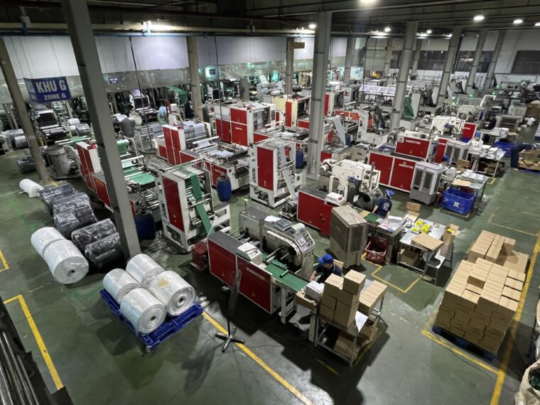 ベトナムのビニール工場